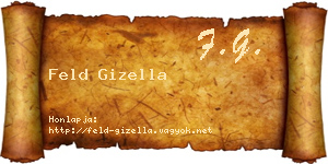 Feld Gizella névjegykártya